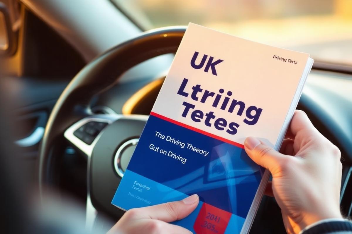 Learner driver preparing for the UK driving theory test